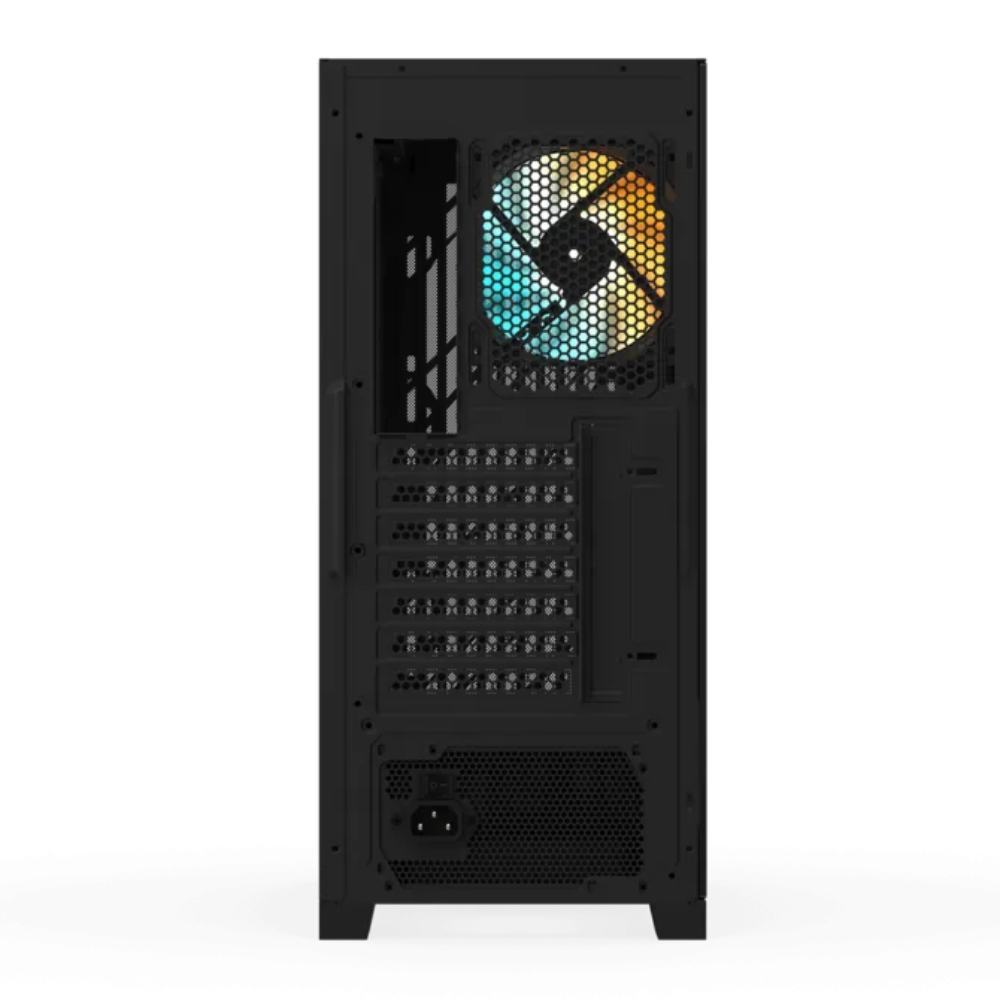 GABINETE GIGABYTE (GB-C103GP65G5) C103 MICRO ATX FUENTE 650W GOLD 1 FAN PANEL IZQ CRISTAL NEGRO - Imagen 4