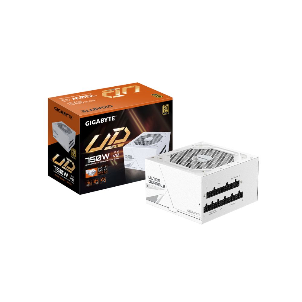 FUENTE DE PODER GIGABYTE (GP-UD750GM PG5 ICE) 750W MODULAR PCI-E GEN5 16PINS 80 PLUS GOLD BLANCO - Imagen 5