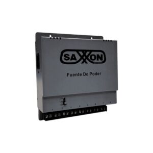 saxxon-energia-psu1208a-fuente-de-poder-regulable-metalica-conexion-de-hasta-8-canales-voltaje-de-ajuste-12v-13v-o-15v-cc-salida-de-hasta-8-amp-en-los-8-canales-maximo-1-amp-por-canal-instalacio
