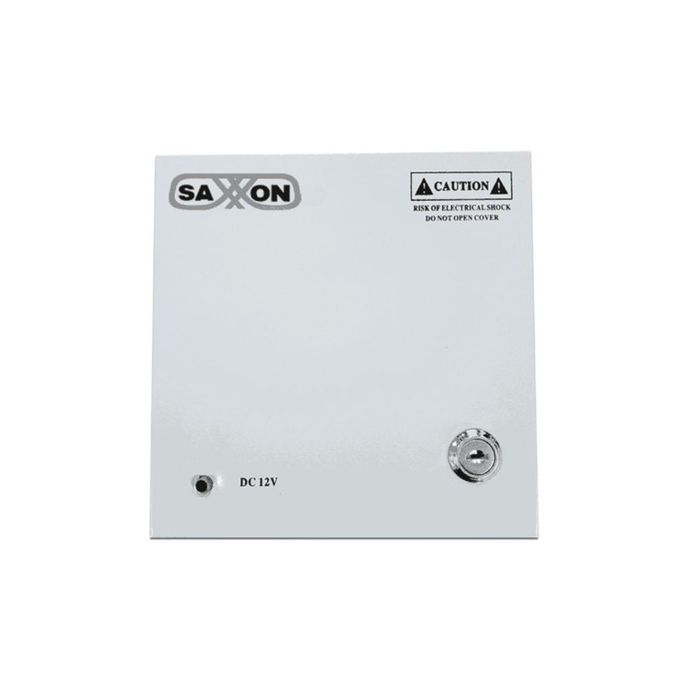 SAXXON SX10A9CH - Fuente de Poder Profesional 12 VCD / 10 Amperes / 9 Canales / 1.1 Amperes por Canal / Protección contra Sobrecargas / Led Indicador de Funcionamiento
