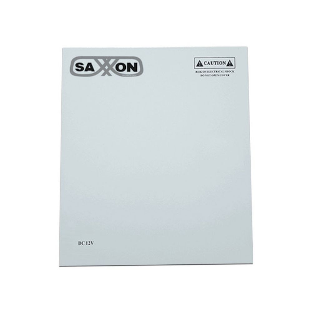 SAXXON SX10A9CHB - Fuente de Poder Profesional 12 VCD / 10 Amperes / 9 Canales / 1.1 Amperes por Canal / Compatible con Bateria de Respaldo ( No incluida ) / Protección contra Sobrecargas /
