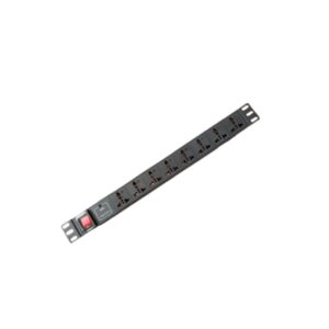 SAXXON SXPDU8P16A- Barra PDU con 8 Contactos Individuales , 15 Amp , 120V , 1UR , Protección contra rayos , Aleación de Aluminio
