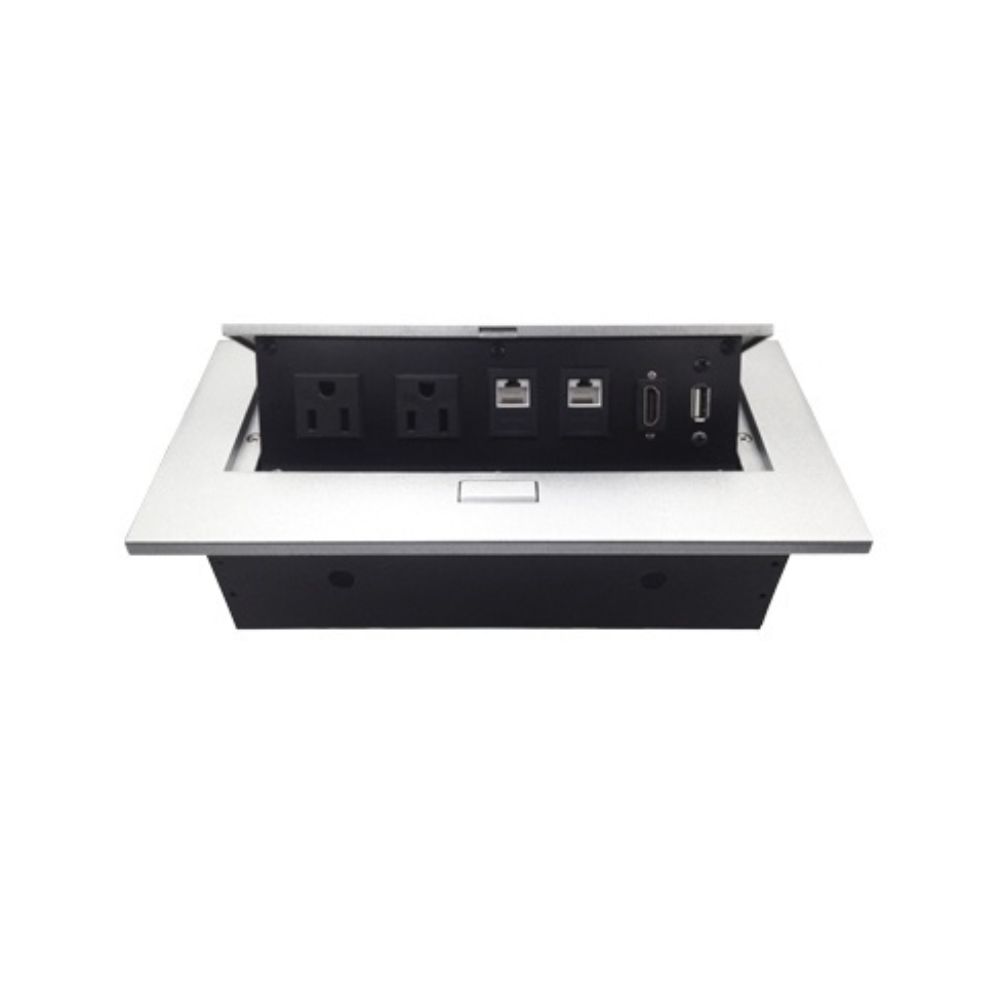 CAJA PARA MESA: HDMI, USB, RJ45 CAT6 BROBOTIX 171224