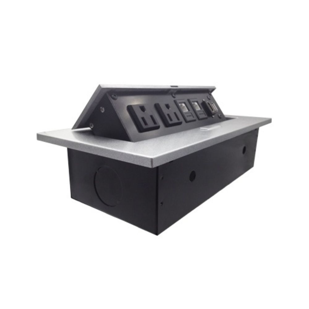 CAJA PARA MESA: HDMI, USB, RJ45 CAT6 BROBOTIX 171224 - Imagen 2