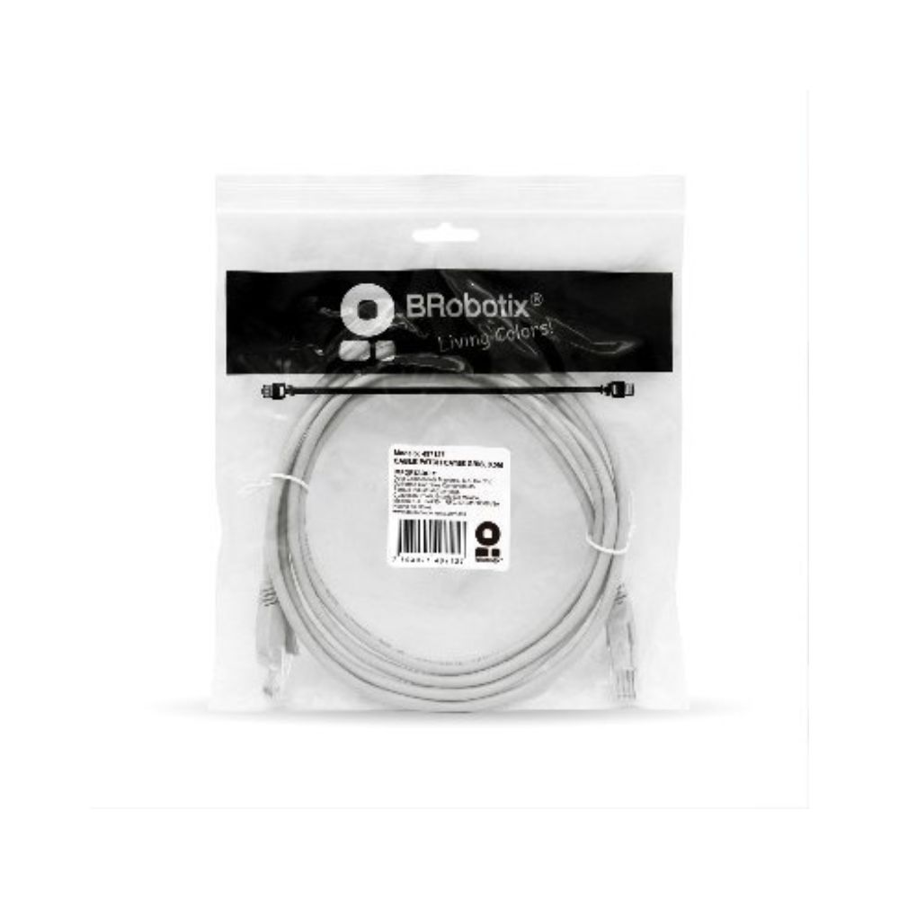 Cable de Red CAT 5E 0.5m BROBOTIX 497127 - Imagen 2