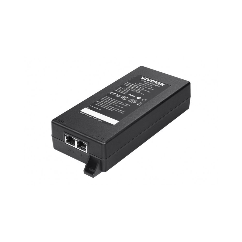 Inyector PoE++ Vivotek AP-GIC-011B-090 Gigabit 90W IEEE 802.3af/at/bt con Protección 6kV