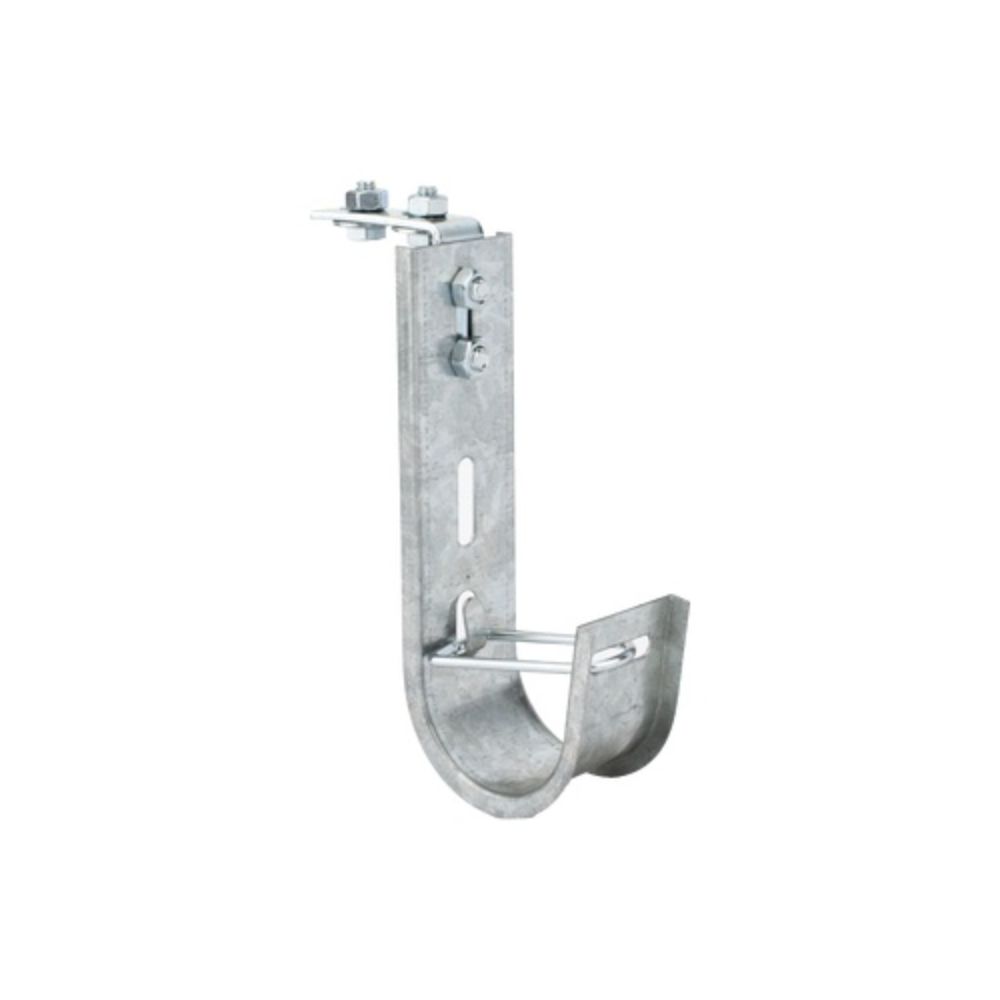 Soporte (Gancho) tipo J-Hook, hasta 28 cables Cat6, ideal para soportar cableado en los espacios de manipulación al aire, Para instalación en interior