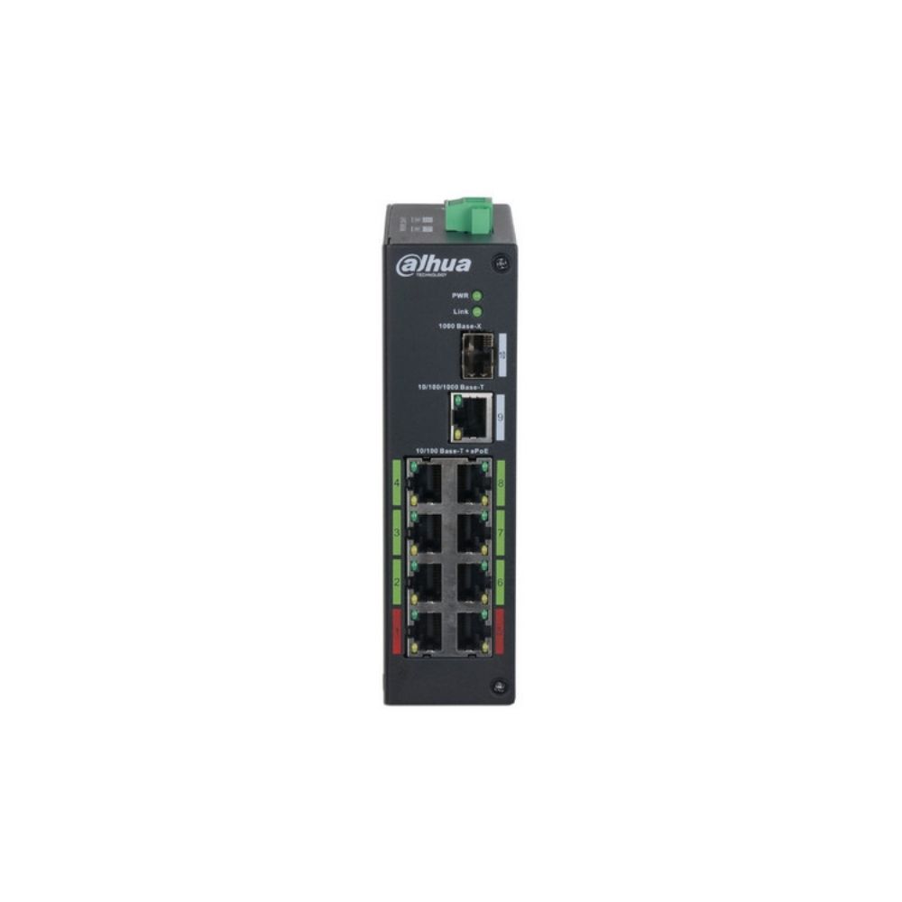 Switch ePoE Dahua DH-LR2110-8ET-120-V2 8 Puertos 120W Hasta 800 Metros Hi-PoE - Imagen 2