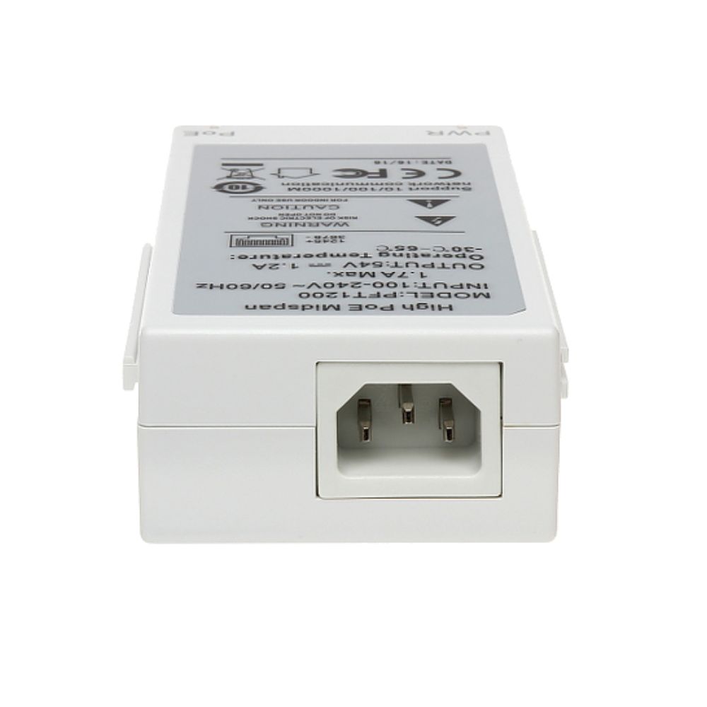 Inyector Hi-PoE Dahua PFT1200 Midspan Gigabit 60W para Cámaras PTZ - Imagen 4