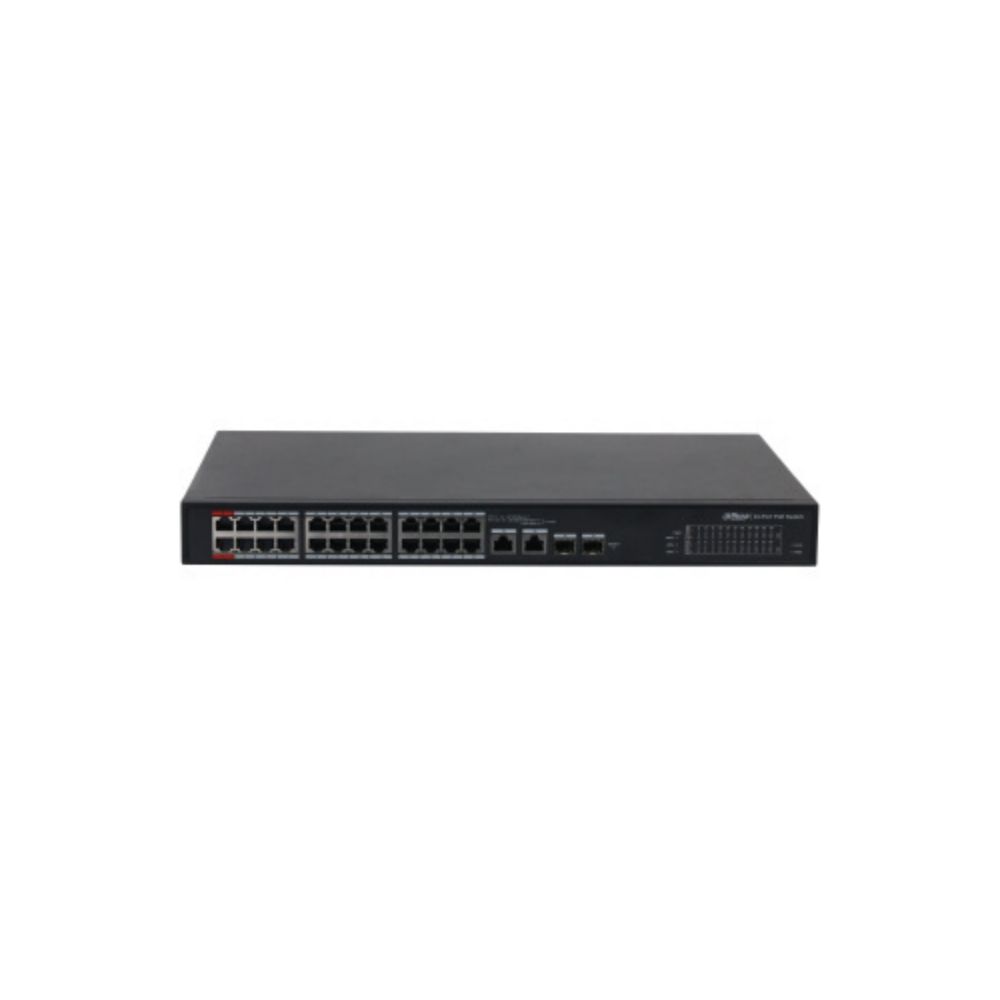 Switch PoE Dahua DH-S4101-24ET2GF-360-C 26 Puertos 24 PoE 360W PoE 2.0 DoLynk Care