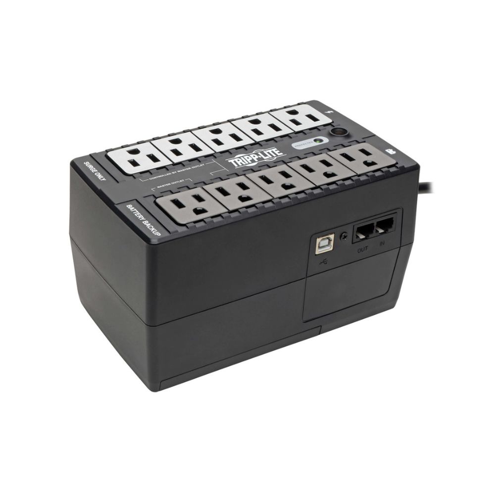 NOBREAK TRIPP-LITE ECO550UPS STANDBY AHORRADOR DE ENERGIA 120V 550VA / 300W, ECO, USB Y 10 CONTACTOS