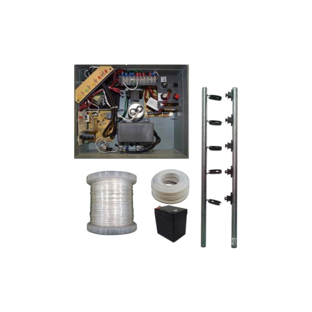 Paquete Energizador para Cerco Eléctrico Yonusa PAKEY10000127AF Alta Frecuencia Antiplantas 10,000V con Accesorios