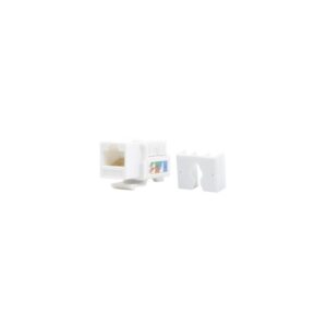 Módulo Jack Keystone Cat5e con Terminación 110 (Punchdown) para Faceplate - Color Blanco