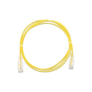 cable-de-parcheo-slim-utp-cat6-1-metro-3-28-pies-amarillo-diametro-reducido-28-awg