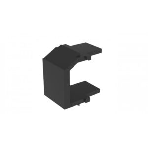 Módulo de Tapa Ciega (Inserto Ciego), Tipo Keystone, Color Negro, 1 Pieza