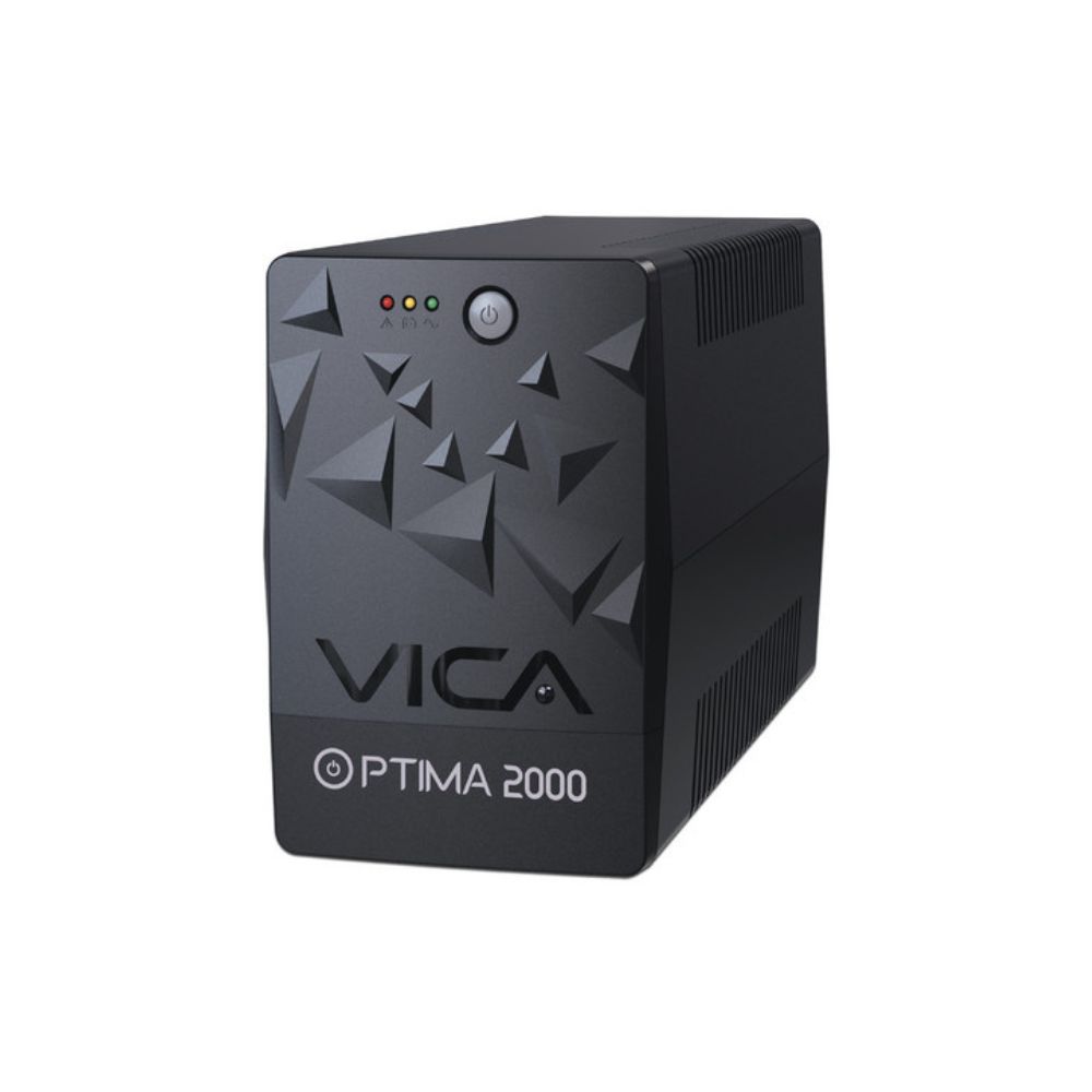 NO BREAK UPS VICA OPTIMA 2000 2000VA/1200W 8 TOMAS NEMA5-15R (4/4), RJ11/45 3 AÑOS DE GARANTIA