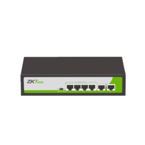Switch PoE ZKTeco PE04255C 4 Puertos Fast Ethernet PoE 2 RJ45 Hasta 250 Metros No Administrable