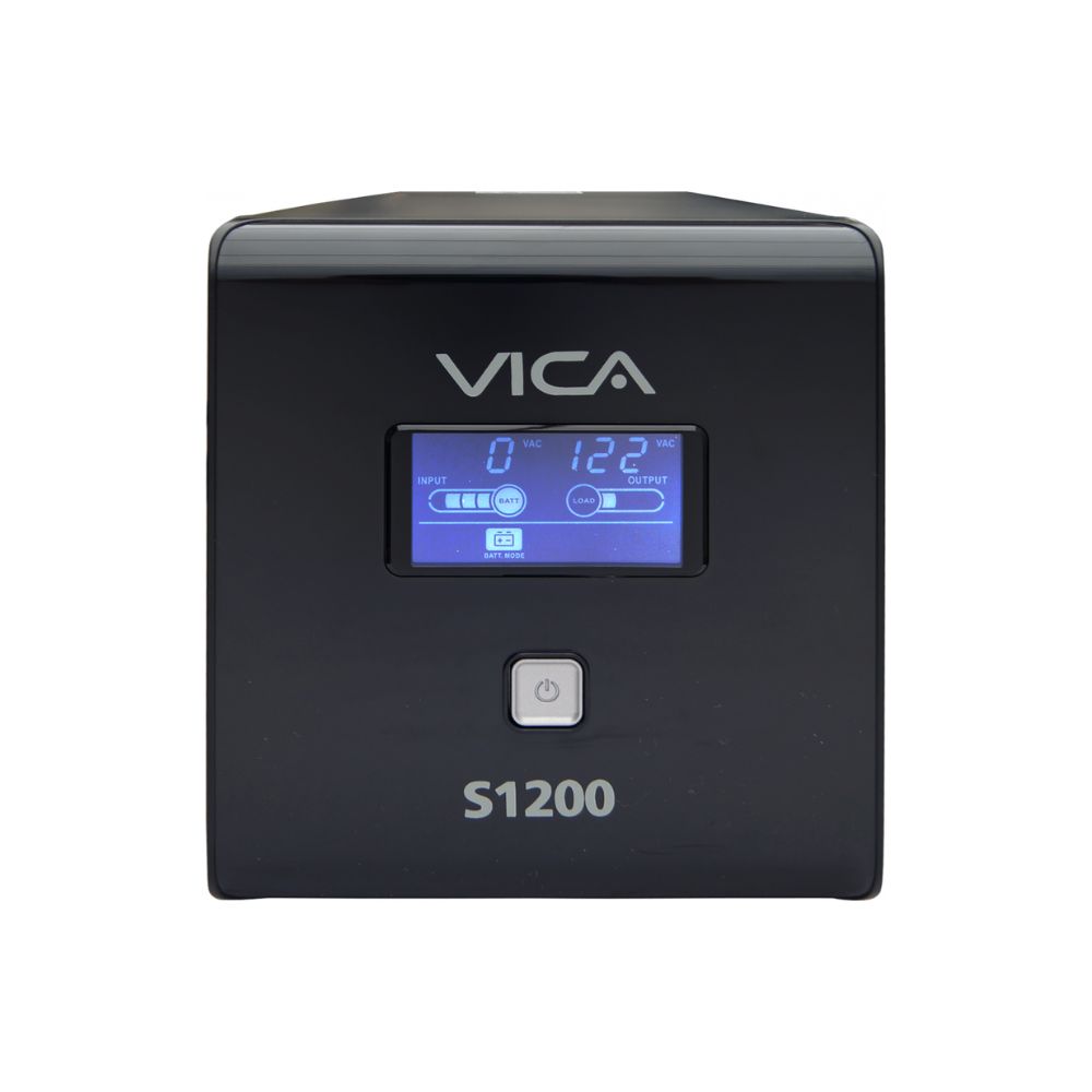 NO BREAK UPS VICA S1200 1200VA/600W 10 TOMAS NEMA5-15R (5/5) RJ11/45 PANTALLA LCD 3 AÑOS DE GARANTIA - Imagen 2