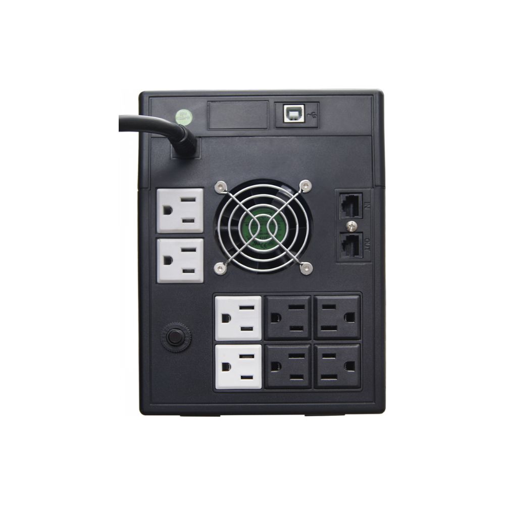 NO BREAK UPS VICA S2200 2200VA/1200W 10 TOMAS NEMA 5-15R (5/5) RJ11/45 , PANTALLA LCD 3 AÑOS DE GARANTIA - Imagen 2