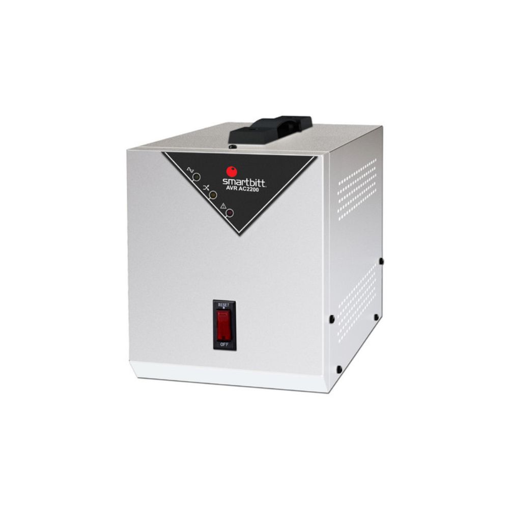 REGULADOR DE VOLTAJE SMARTBITT SBAVRC2000 2000VA/1200W 1 CONTACTO PARA LINEA BLANCA Y APLICACIONES CON MOTOR CA