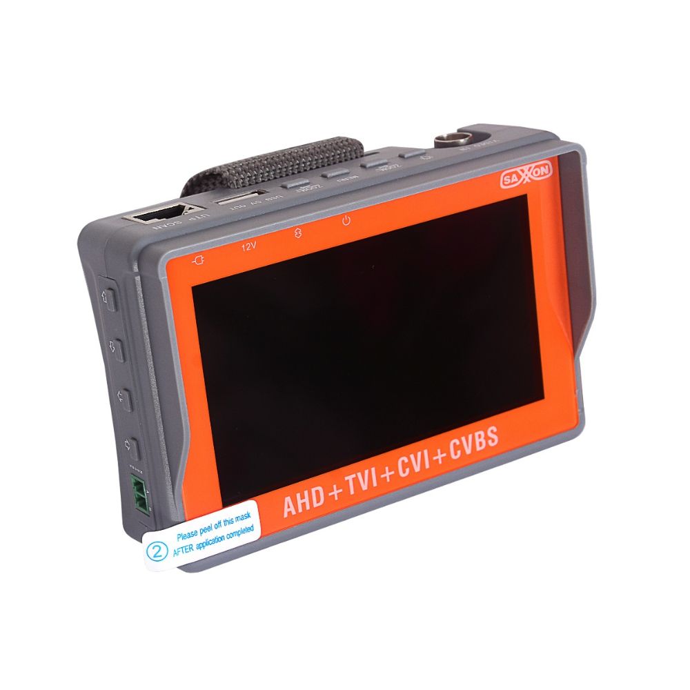 Probador de Video de Pulsera Saxxon TES07MC 4" para HDCVI, TVI y AHD hasta 4MP - Imagen 2