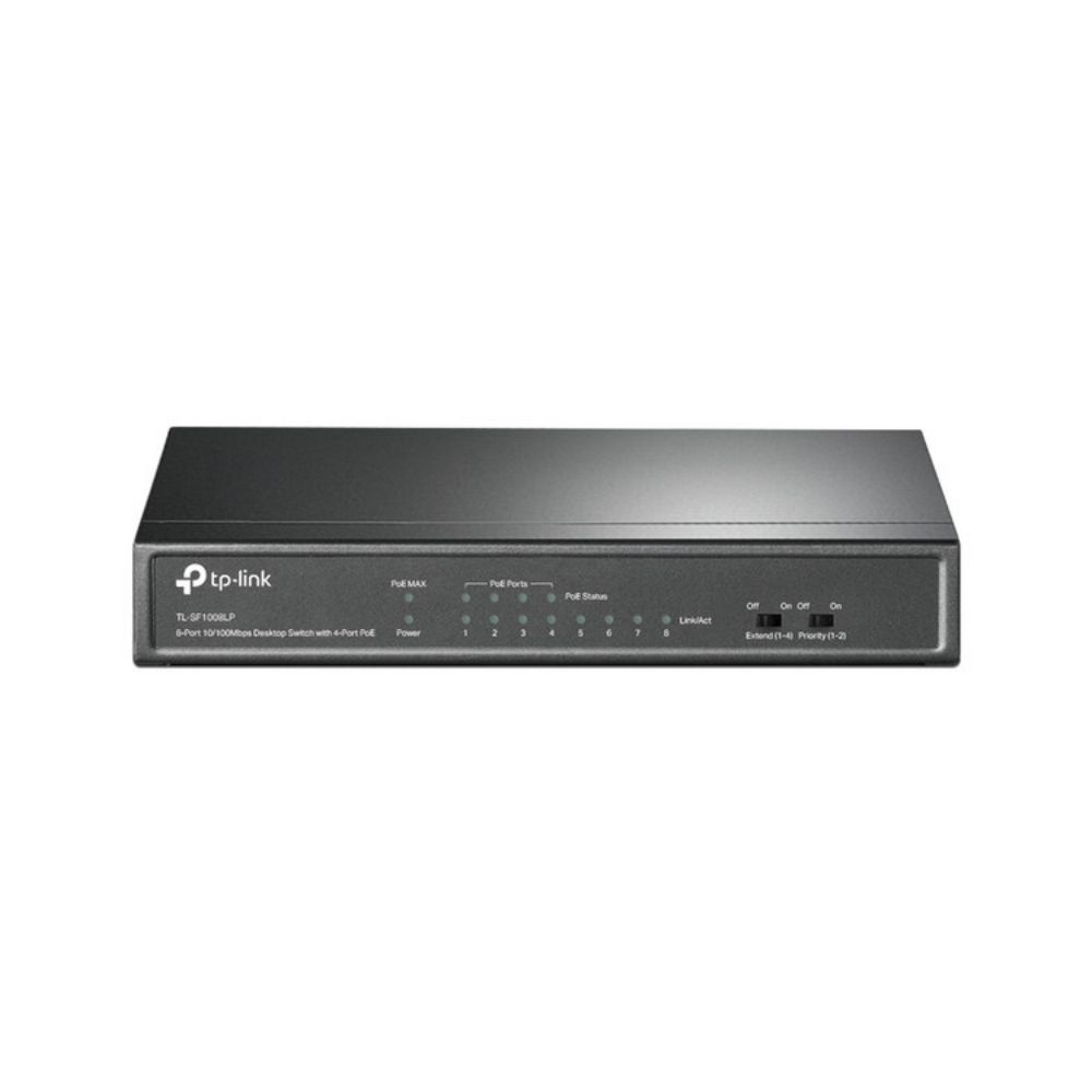 Switch PoE TP-Link TL-SF1008LP No Administrable 8 Puertos Fast Ethernet 4 PoE 41W Modo Extendido 250m - Imagen 2
