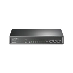 Switch PoE TP-Link TL-SF1009P No Administrable 9 Puertos Fast Ethernet 8 PoE 65W Modo Extendido 250m