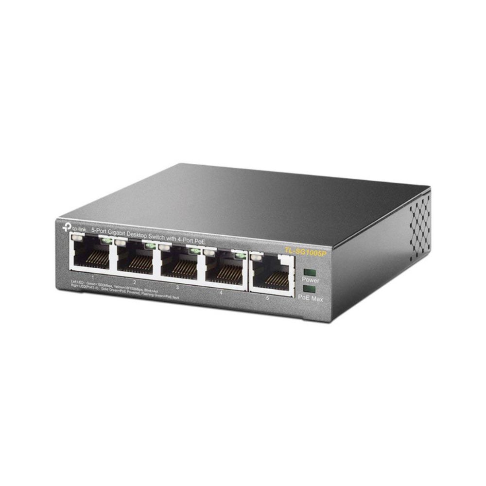 Switch TP-Link TL-SG1005P No Administrable 5 Puertos Gigabit 4 PoE 65W Hasta 250 Metros - Imagen 2