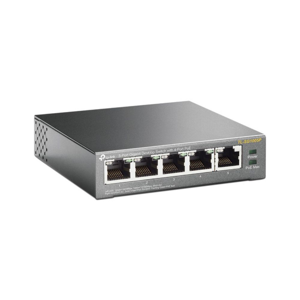Switch TP-Link TL-SG1005P No Administrable 5 Puertos Gigabit 4 PoE 65W Hasta 250 Metros - Imagen 3