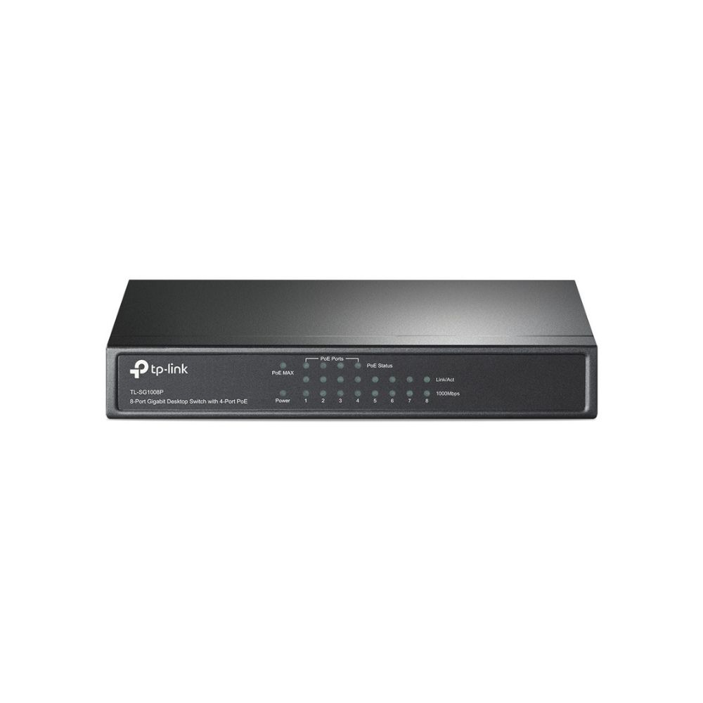 Switch TP-Link TL-SG1008P Gigabit PoE+ No Administrable 8 Puertos 4 PoE de Escritorio