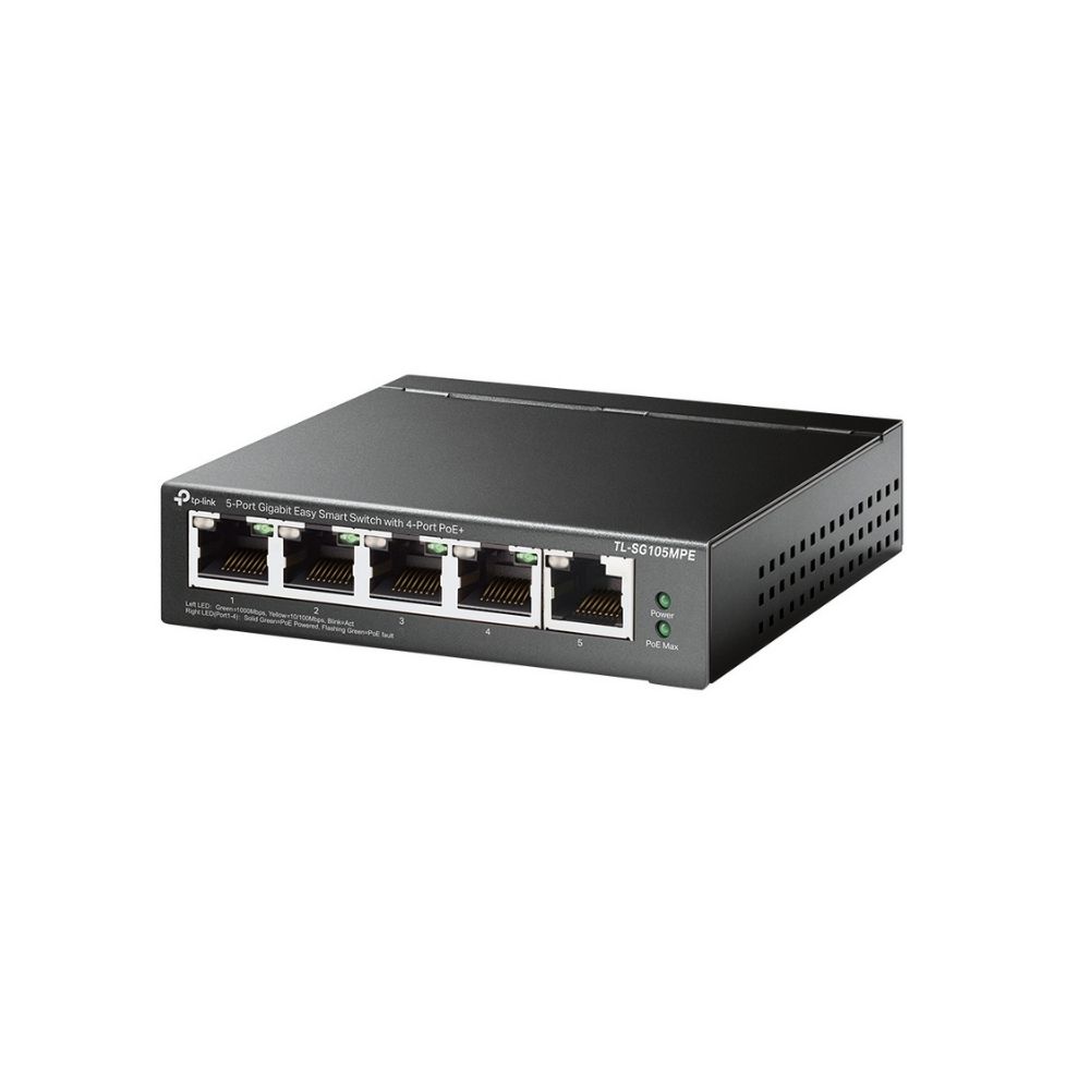 TP-LINK - TL-SG105MPE - Switch Easy Smart Managed con 5 Puertos PoE+