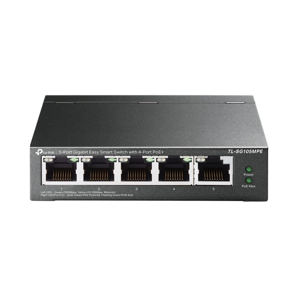 TP-LINK - TL-SG105MPE - Switch Easy Smart Managed con 5 Puertos PoE+ - Imagen 2