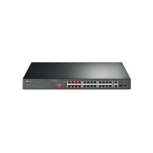 Switch PoE+ TP-Link TL-SL1226P No Administrable 26 Puertos 250W 2 SFP PoE Extendido 250m