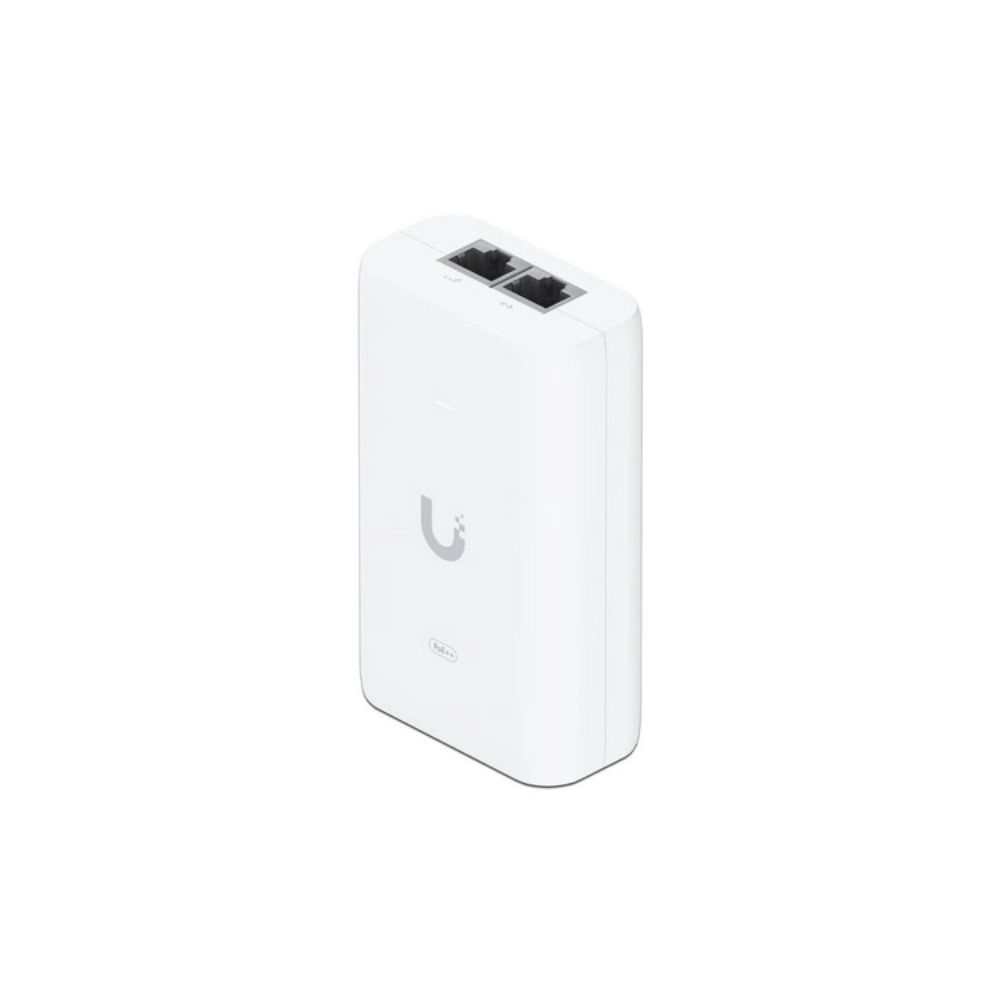 Inyector PoE++ Ubiquiti U-PoE++ de 60W para UniFi Mesh, Cámaras G4, G5 y PTZ