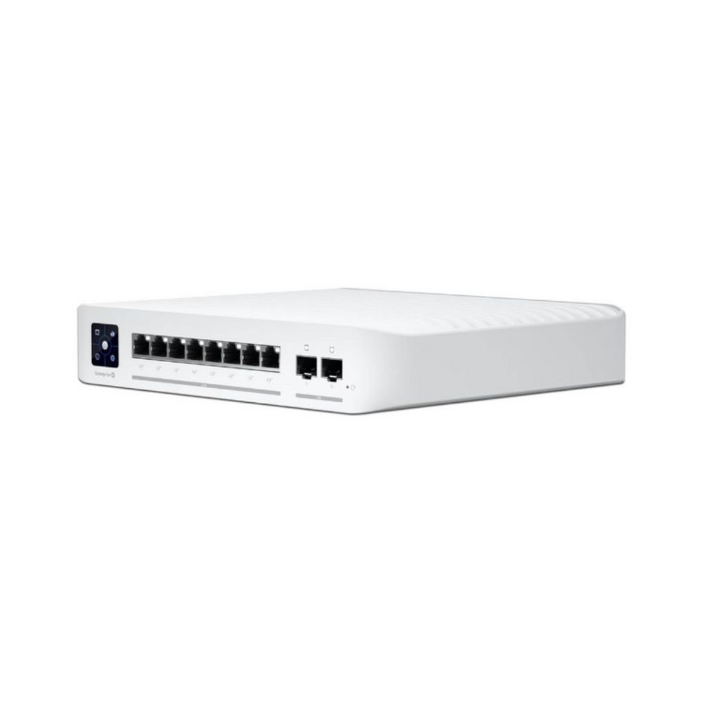 Switch Ubiquiti UniFi USW-Enterprise-8-PoE Capa 3 8 Puertos 2.5 GbE PoE+ y 2 Puertos 10G SFP+