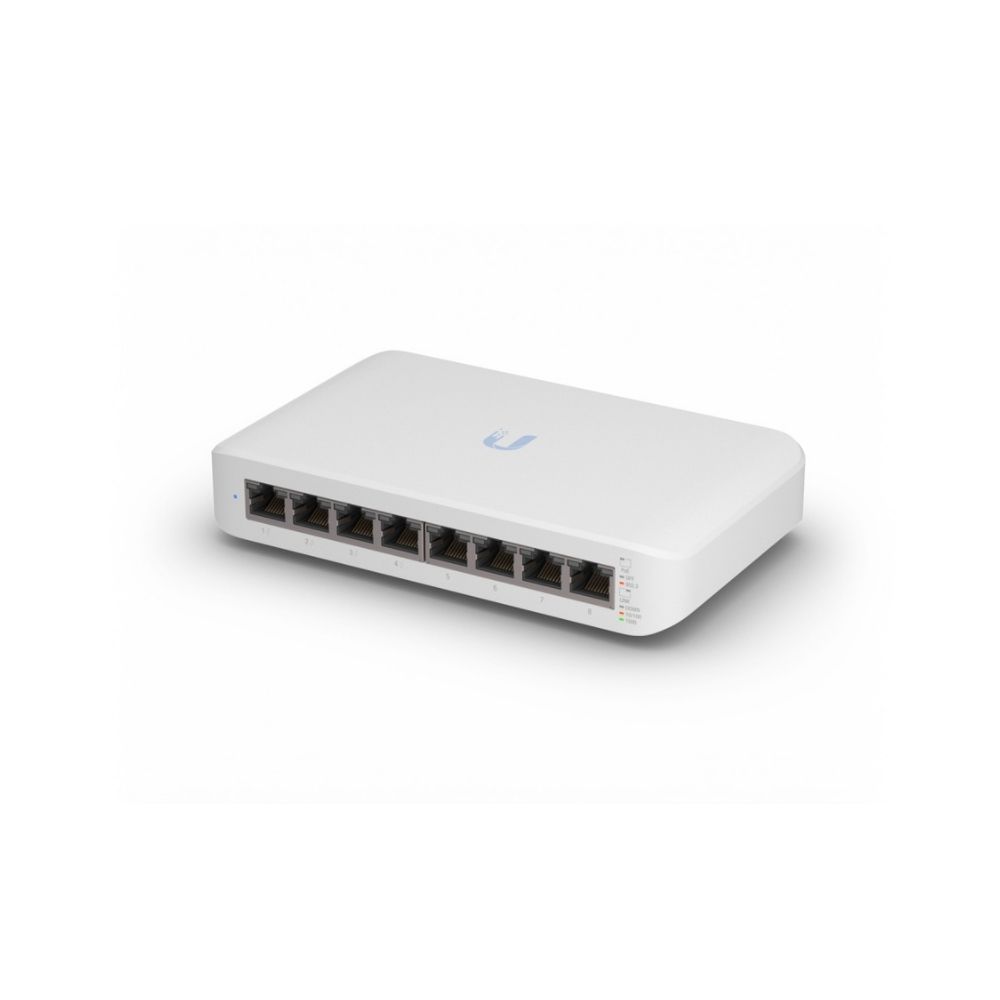 Switch Ubiquiti UniFi USW-Lite-8-PoE Administrable 8 Puertos Gigabit 4 PoE+ 52W Capa 2