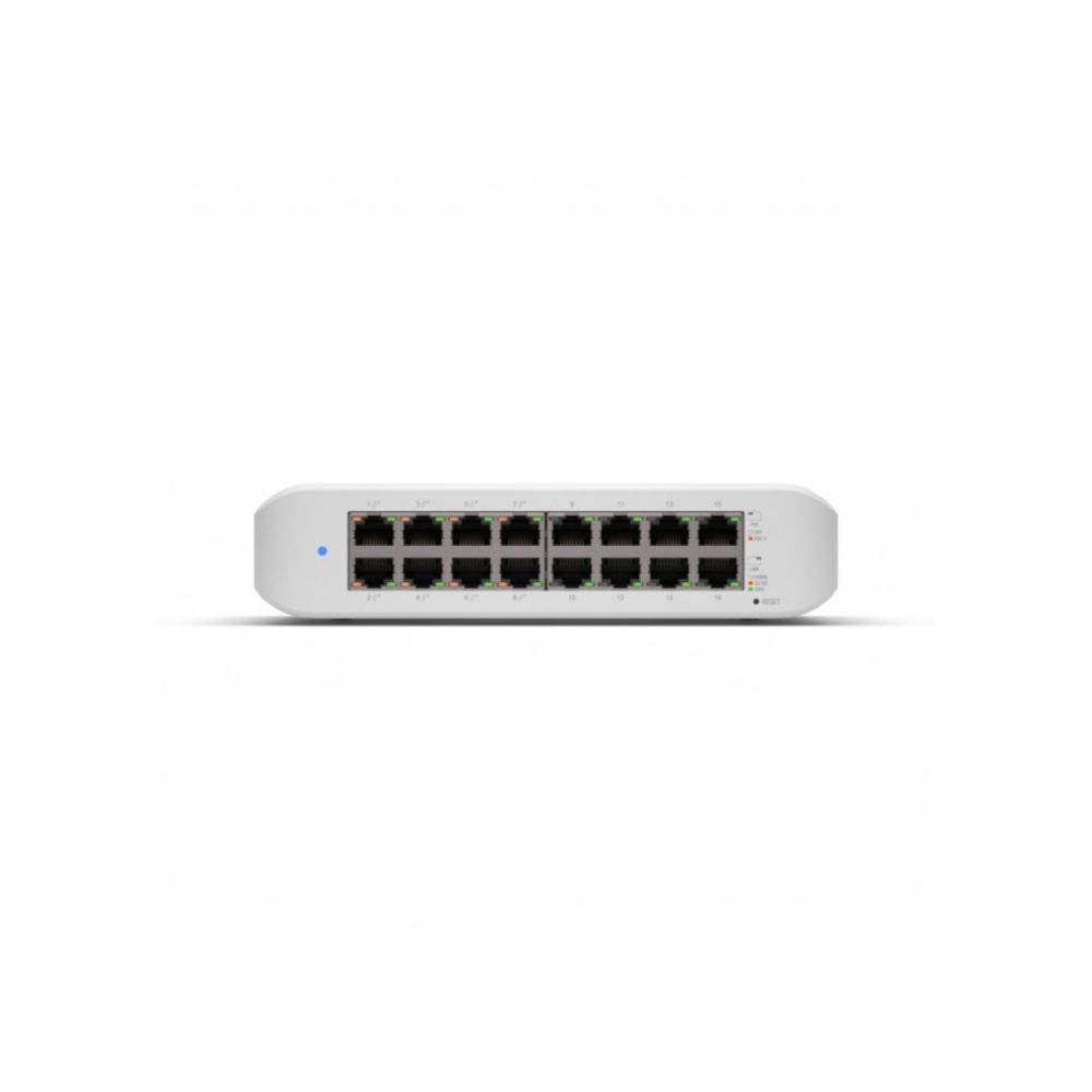 Switch Ubiquiti USW-LITE-16-POE UniFi Lite 16 Puertos Gigabit 8 PoE 802.3af/at 45W