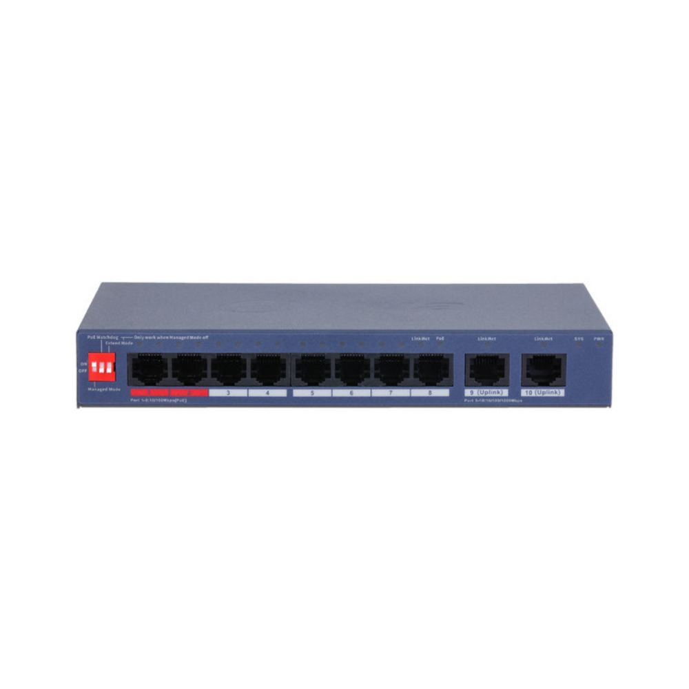 Switch PoE Dahua DH-CS4010-8ET2GT-110 10 Puertos 8 PoE 110W 2 Puertos 90W DoLynk Care - Imagen 2